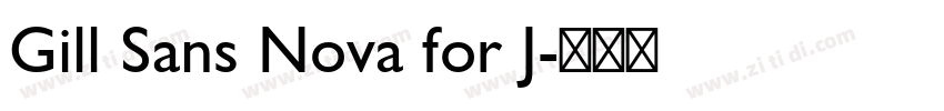 Gill Sans Nova for J字体转换
